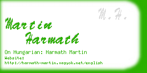 martin harmath business card